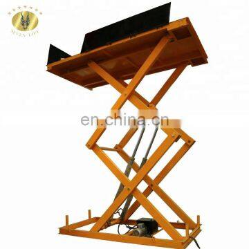 7LSJG SevenLift 2000kg 4 Meters Cheap Sale High Capacity Industrial Stationary Scissor Cargo Lift
