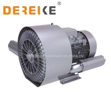 15kw China Leading Manufacture DEREIKE BRAND Air Blowers Side Channel Pump DHB 820C 015 IE2/IE3 With Thermal Protection PTC VACUUM Cleaning, Dust Collector, Centrol Vacuum System photo-3