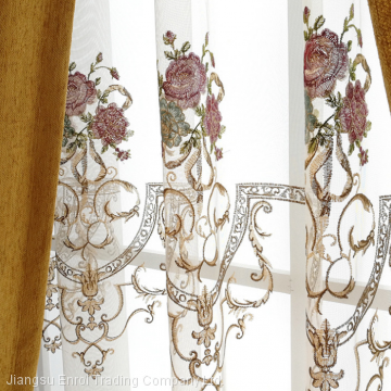 European 100% Polyester Fabric Jacquard Curtain