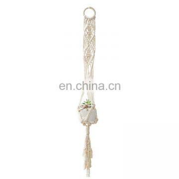 Home Boho Decor Indoor and Outdoor Cotton Rope 31 Inch Macrame Plant Hangers photo-3