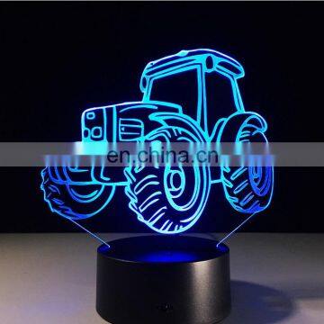 Heavy Trucks 3D Night Light Car Lamp Usb 7 Colors Changing LED Bedroom Lamp Party Decor Lamp Boy Gift Touch Light photo-3