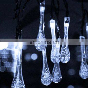 20 Led Waterproof Water Drop Decoration Solar String Light Christmas Led String Lights For Outdoor Use photo-7
