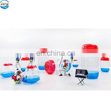 Transparent color inflatable bunker obstacle with IPS game,inflatable bunker