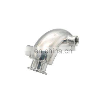 Sanitary Stainless Steel 304 Clamped 90 Degree Heat Jacketed Elbow Tube Fitting photo-5