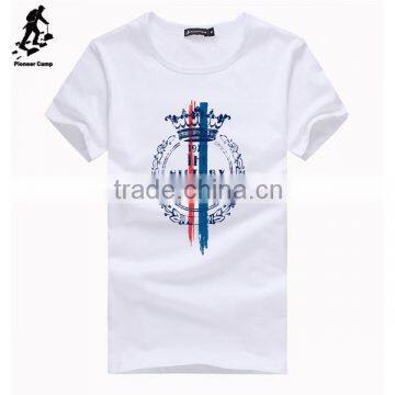 2016 Summer brand men short-sleeved 100% cotton printed T-shirt