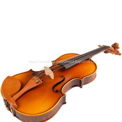 High Quality Professional Violin Handmade Violin 1/4-4/4 With Nice Sound SV-05 Some People Like to Make the Back With the Wood Grain Curled Material, More Violins Used photo-5