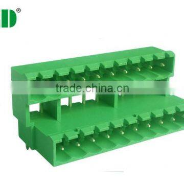 Pluggable male Terminal Block right angle double rows pin header