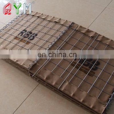 Military Sand Wall Gabion Basket Galvanized Hesco Barriers