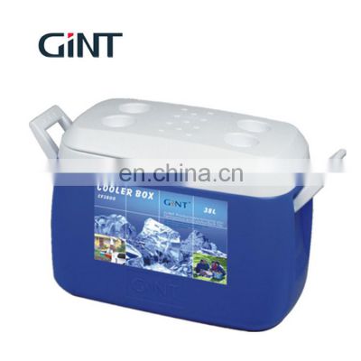 Insulated High quality  38L Large Cooler Box with handle and pu form for Outdoor Fishing Camping Ice Box