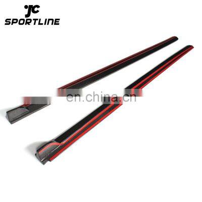 Carbon Fiber Side Skirts Body Kit for VW Polo 2015