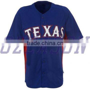 100% Polyester Dry Fit Baseball Jersey Pinstripe Baseball Jerseys Wholesale photo-5