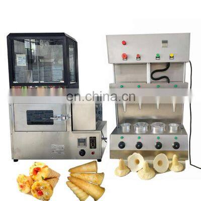 2021 Grande 110V/220V Sweet Pizza Cone Making Machine Pizza Cone Oven Stainless Steel