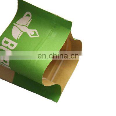 Customized Printing Standing Up Pouches Food Packaging Zipper Bags With Window Brown Paper Bag Kraft photo-5