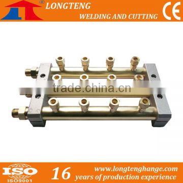 GB95-1 Brass made 2 Outlet Gas Distributor for CNC gas cutter, Gas Seperation Panel