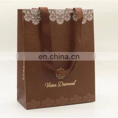 Manufacturer Custom color Luxury Printed Gift Shopping Paper Gift Bag brown paper bags