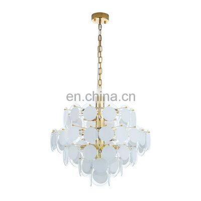 Modern Indoor Decoration Fixtures Living Room Dining Room Glass Chandelier Pendant Light