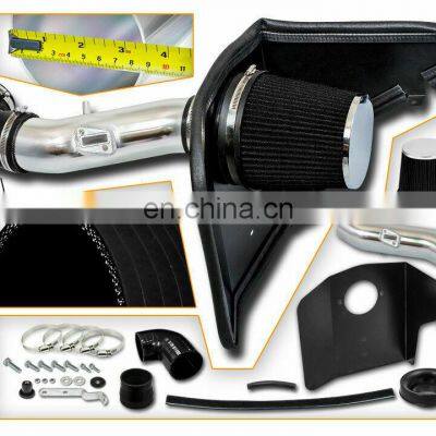 AOSU BLACK Cold Air Intake Kit + Heat Shield For 12-15 Chevy Camaro 3.6L V6