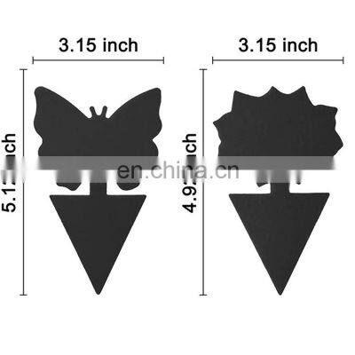 Catch Insect Glue Trap Agricultural Fruit Flower Shaped Black Sticky Trap Fly Exterminator Sticky Insect Trap