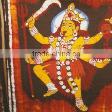 Batik Print of Goddess "Durga"