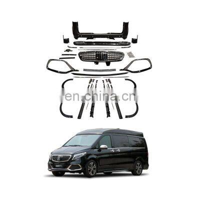 GBT drop shipping car accessories mercedes vito maybach style body kit for vito w447 facelift for mercedes vito v class body kit