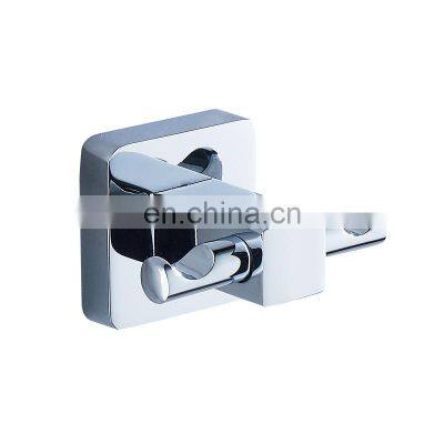 Wall mount bathroom accessories Hanging double robe coat towel wall hooks holder washbasin for clothing