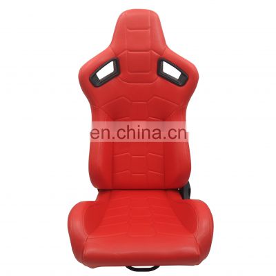 Red PVC all color available racing seat for car use