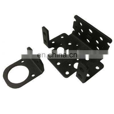 Black anodized aluminum powder coating stamping sheet metal processing punching part