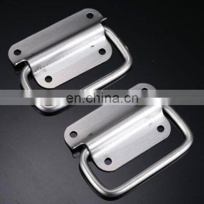 Modern Silver Stainless Steel Cabinet Catch Pull Handle Hinge photo-5