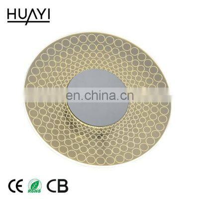 HUAYI Modern Indoor Decorative Round Shape LED Wall Lamps For Dining Room