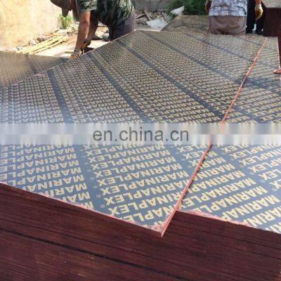1220x2440mm 5.7mm Black Film Birch Face Plywood Wbp Glue Plywood 4*8 Phenolic Plywood