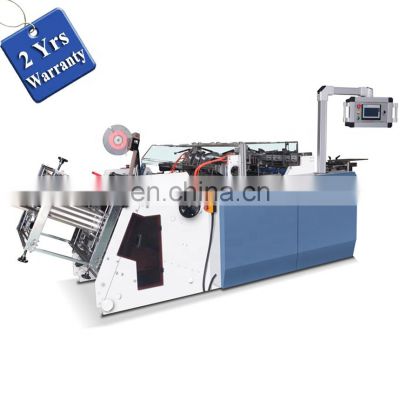 HBM1000 Automatic Water-based adhesive glue sealing Burger Paper box making machine, Dinner kraft box erecting machine