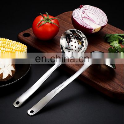 Amazon Hot Selling Slotted Spoon and Soup Ladle Set Kitchen Filter Spoon