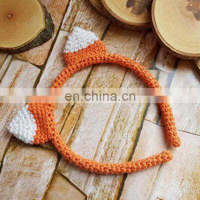 Hot Sale Crochet Fox Hair Accessories, Baby Headband, Hair Bow Vietnam Supplier Cheap Wholesale photo-4