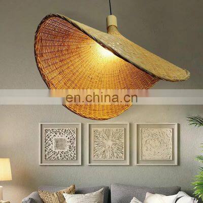 New Style Wicker Rattan Lampshade Natural Pendant Light Decor for Bedroom Ceiling Light Decor High Quality