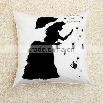 Princess adn Fairy design Applique and Embroidery Cushion, Decorative cushion cover