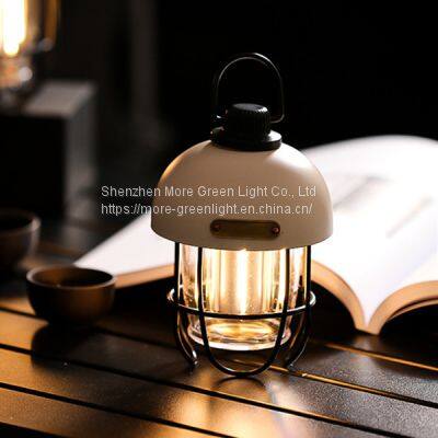 3 Led Modes Type-C Rechargeable Waterproof Retro Luxury Atmosphere Dimmable Camping Light photo-3