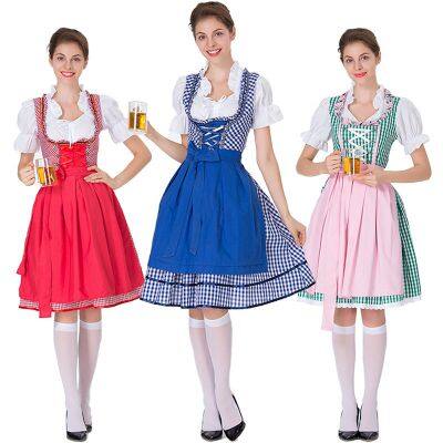 Hot selling European and American German Beer Festival costumes, traditional ethnic performance dresses, and maid uniforms from Baderia