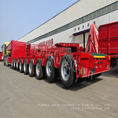 Multi axle semi-trailer Wire spool semi-trailer Export low flatbed Customized trailer