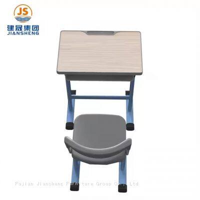 JS High Quality Primary School Furniture Single Seater Desk and Chair photo-4