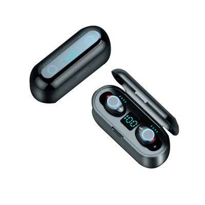 Best Selling LED Digital Display F9 Mini Stereo Earphone True Wireless TWS Earbuds