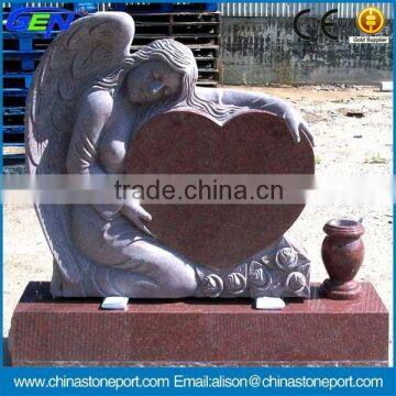 Polished India Red Granite Headstone and Monument