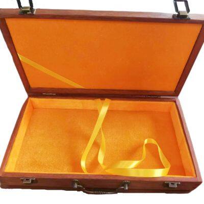 Wooden Box With Song Brocade Fabric photo-3