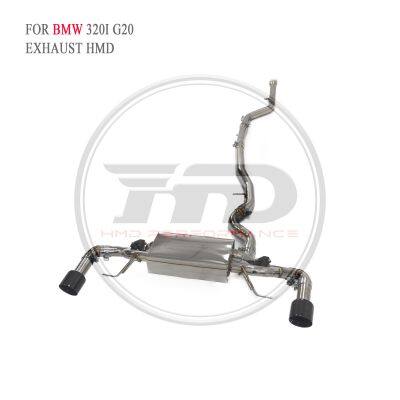 HMD SS304 Exhaust Catback for BMW 320i 420i F30 F36/ 320I G20/320i 330i G20/420i F36 Muffler With Valve For Cars Whatsapp+86 18946955156