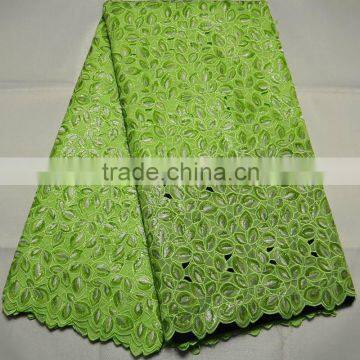 High quality last design Korea double organza embroidery lace fabric L398-2