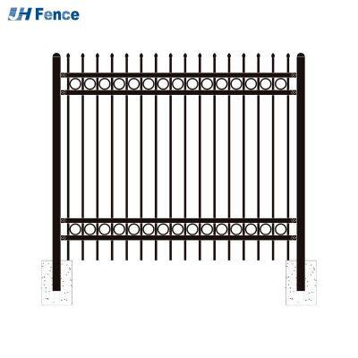 Oferta caliente. Elegante y sofisticado cerco de acero galvanizado, barandilla personalizable disponible para cercas de jardines de edificios