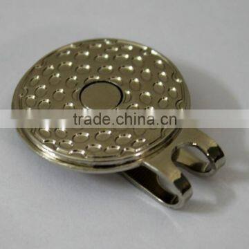 high quality free desigh zinc alloy custom golf hat clip 1619