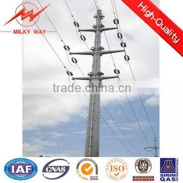 11KV tapered electric pole fittings hardware power distribution