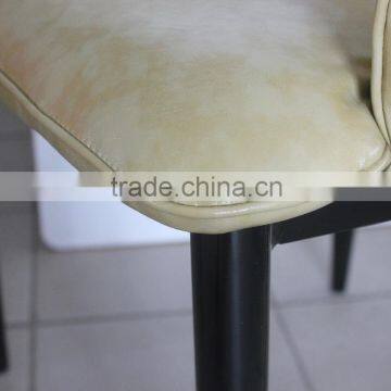 Wood Imitation Modern Leather Dining Chairs Designs With Arm photo-4