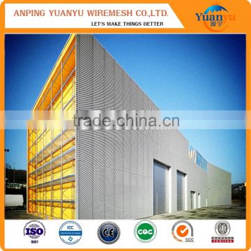 Perforated metal wall cladding panels