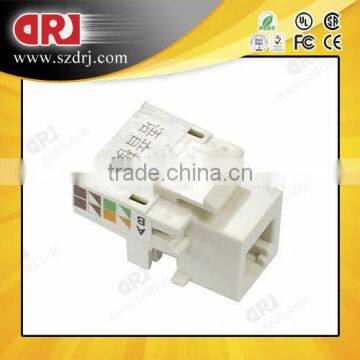 Cat3 UTP 6p6c rj11 Telephone Keystone Jack